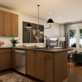 Stainless Steel Appliances with Large Cabinetry Space